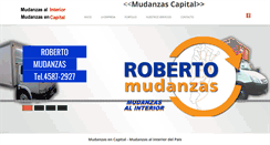 Desktop Screenshot of mudanzasroberto.com.ar